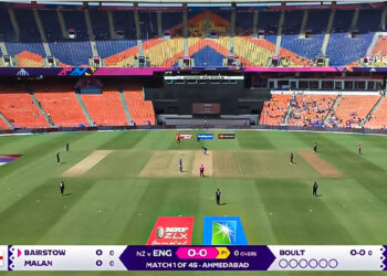 ODI World Cup 2023 kicks off in near-empty Narendra Modi Stadium, pic goes viral