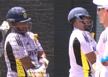 Sarfaraz Khan leaves nets after elbow hit ahead of Perth Test | CricTracker