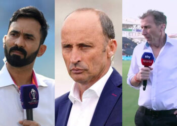 WATCH: Michael Atherton teases Dinesh Karthik over timeout chat with Virat Kohli in IPL final
