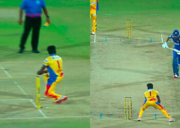 [WATCH] TNPL 2025: Comedy of errors in field leads to three overthrows in Dindigul Dragons vs Siechem Madurai Panthers