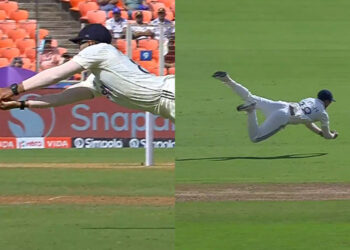 [WATCH] IND vs WI, 2025: Nitish Kumar Reddy's diving stunner sends back Tagenarine Chanderpaul