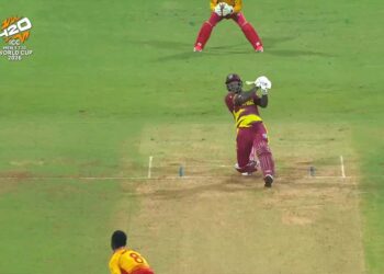 [WATCH] T20 World Cup 2026: Rovman Powell treats Wankhede fans with gigantic 106-metre six versus Zimbabwe | CricTracker
