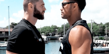 Jiri fans are awfully quiet after this UFC 327 staredown with enormous Carlos Ulberg (Video)