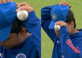 Vaibhav Sooryavanshi's debut cap wrong size at Old Trafford | CricTracker