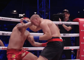 Highlights! Joe Lauzon Returns After Seven Years, Delivers Bloody TKO | BKFC 92