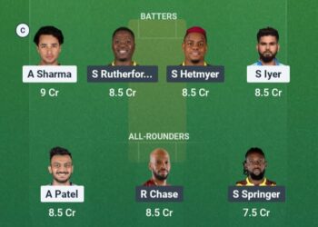 IND vs WI 4th T20 2026 Dream11 Prediction Possible 11 Pitch Report