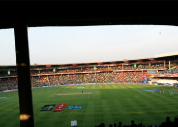 What is India's T20I record at M. Chinnaswamy Stadium, Bengaluru?